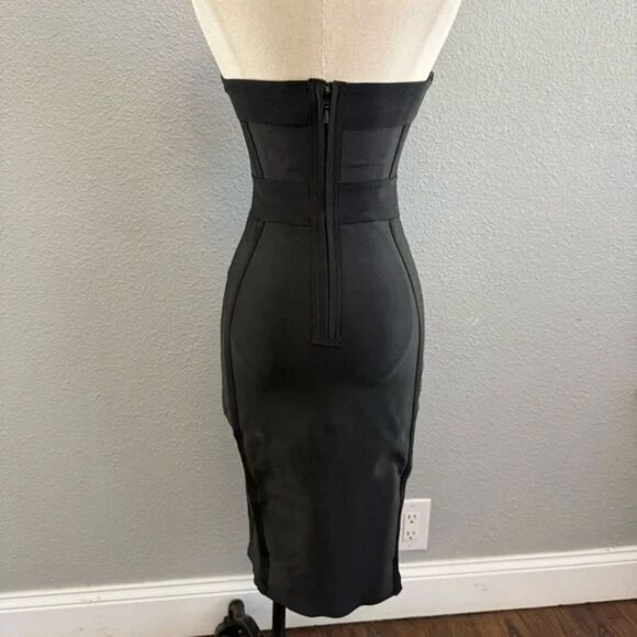 SEXY for NEW YEARS! NWT Breanna Bandage Black Beauty DRESS Sz 0 - Picture 4 of 5